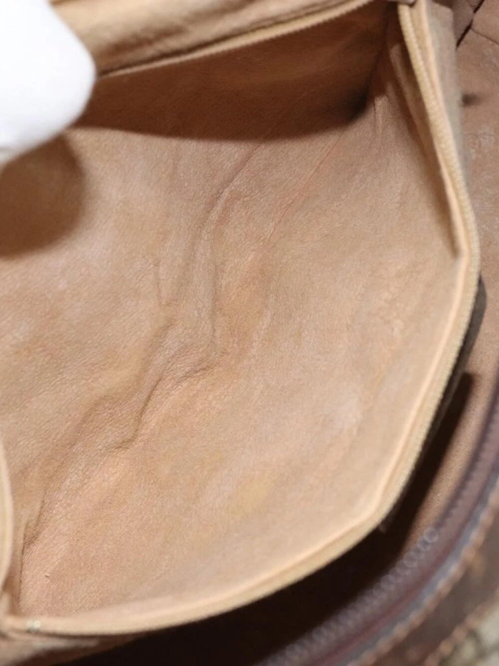 GUCCI GG Supreme Web Sherry Line Boston Bag PVC Beige Gold 010 378 Auth 159328 - Picture 12 of 16